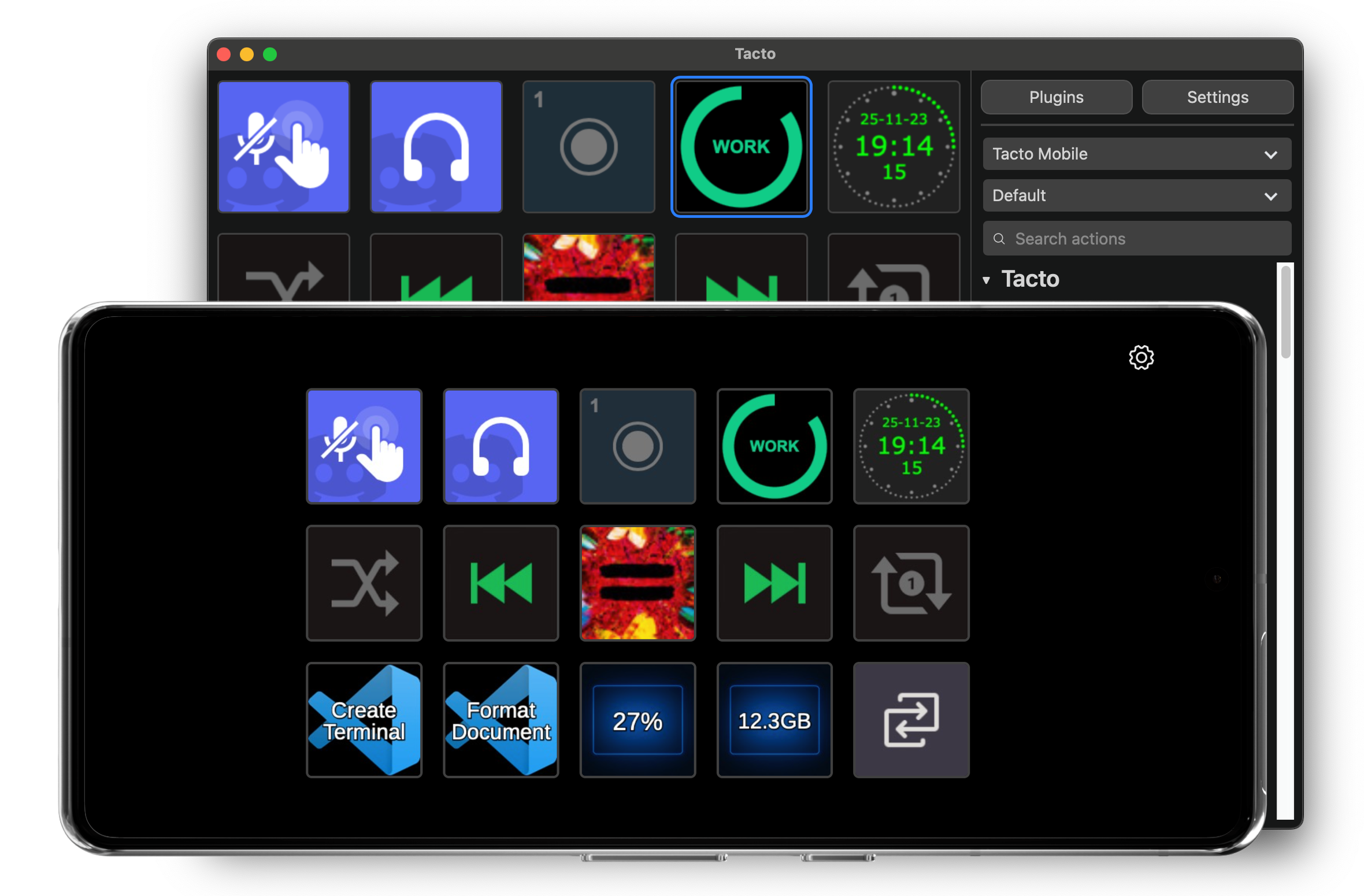 Tacto Mobile and Tacto Desktop
